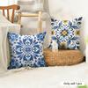 Resortstyle Patterns Cushion Cover Natural Linen Organic Fabric DoubleSided Printing Couch Pillow Covers Home Decor