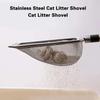 Stainless Steel Cat Litter Scoop Durable Easy Clean Removal Ergonomic Handle Cat Manure Shovel Rust-Resistant Pet Cleaning Tool