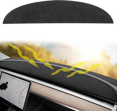 1Pcs Flannel Dashboard Dash Mat Car Accessories Dashboard Cover For T1esla Model 3/Y