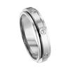 Bagues de Couple Rotatives en Diamant: Or K plaqué pour hommes et femmes, Ne se décolore pas, Symbolise le retournement de la fortune.