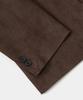 Excontainer Classic Button Suede Blazer (Dark Brown)