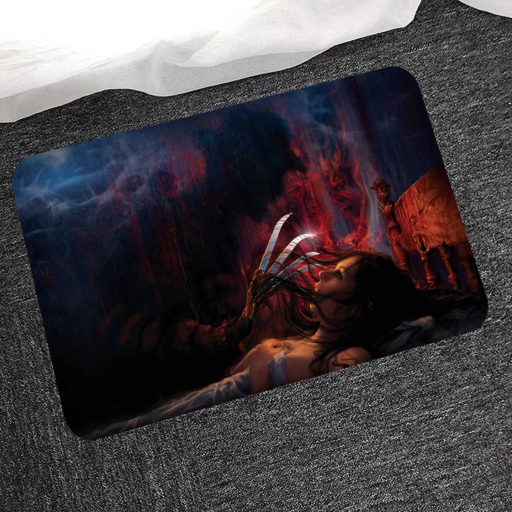 Horror Movie Nightmare On Elm Street Floor Mat INS Style Soft Bedroom Floor House Laundry Room Mat Anti-skid Household Carpets