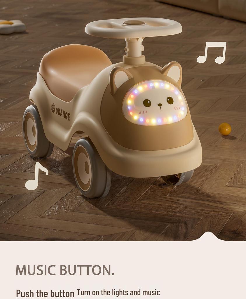 New Four-Wheel Kids Ride-On Scooter for Boys & Girls, Ages 1-3, Anti-Rollover Design