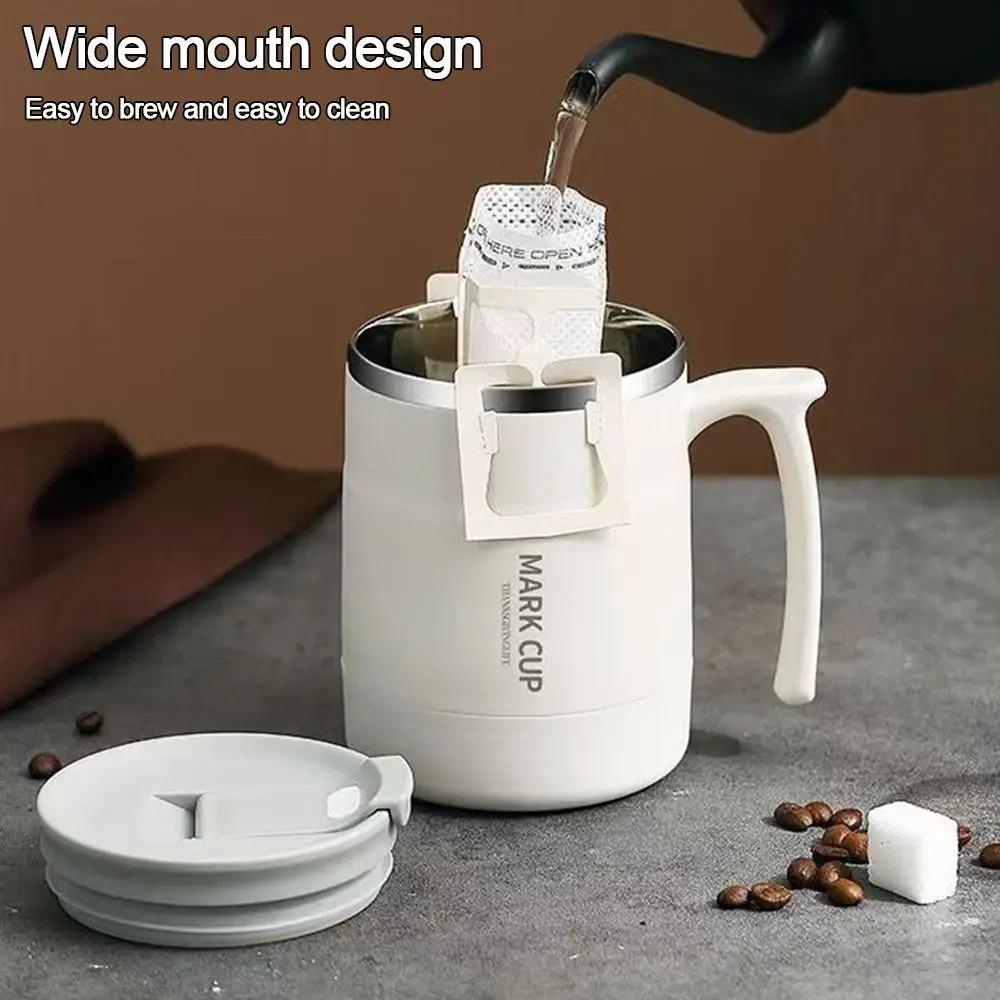Anti-scalding Thermal Coffee Mug Double-layer Insulated Water Cup Durable Thermal Cup  Office
