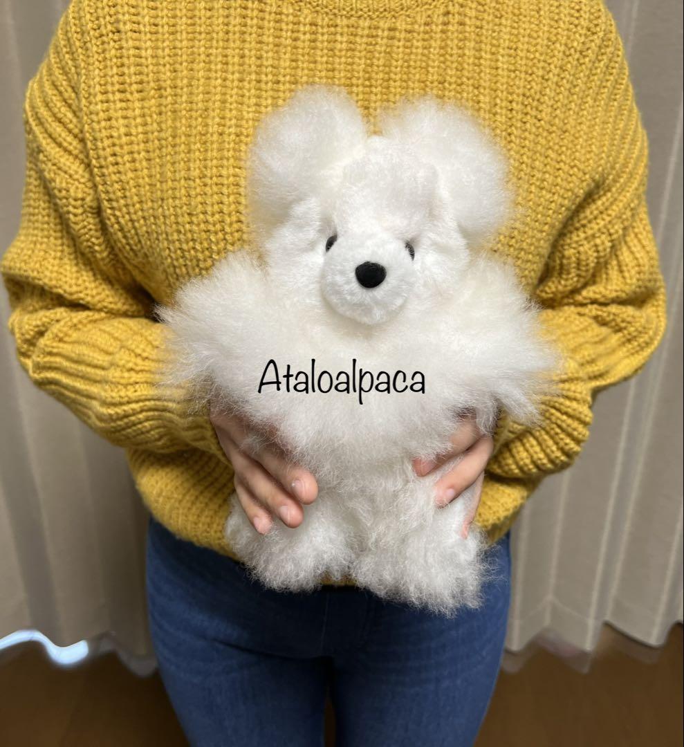 

[USED] Alpaca Teddy Bear, 100% Baby Alpaca, Medium Size