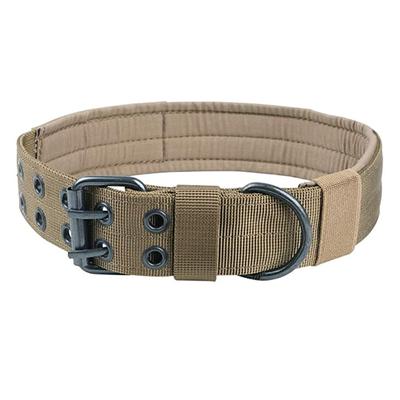 Taktisches Hundehalsband K9 für Haustiere Verstellbar Doppelte Schnalle Schäferhund Trainingsleine und Halsband Set Große Mittlere Hunde Zubehör