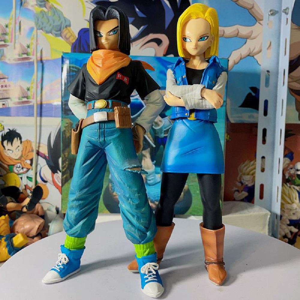 Sale Anime Dragon Ball Z Android 17 18 Figure PVC Action Figures Collection Model Toys for Children Gifts