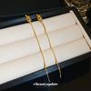 Silver Needle Metal Design Knot Tassel Earrings Light Luxury Personality Earrings New Metal Premium Earrings