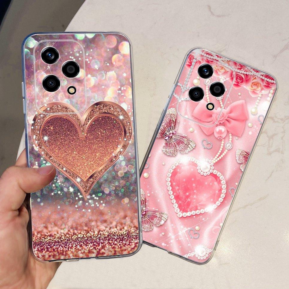 Flower Butterfly Women Fashion Back Cover For Huawei Honor 200 Lite Honor 200 Pro Phone Funda Transparent Soft TPU Honor200 Etui