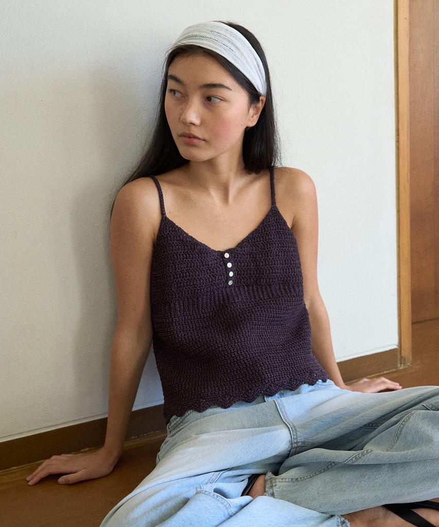 Manggomaenipeullijeu Sahara Knit Bustier_Charcoal