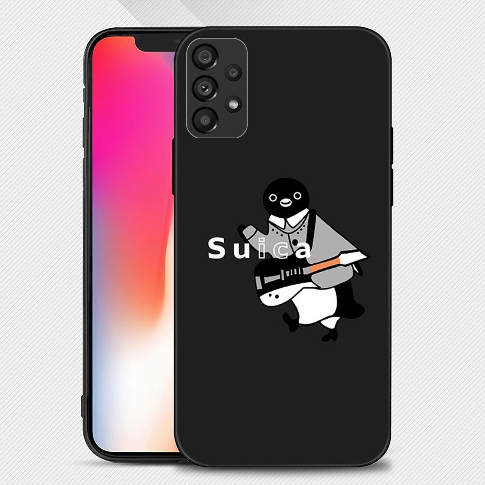 Suica Penguin Kawaii Phone Case For Samsung Galaxy S22 S23 Ultra S21 S20 FE Plus Note 20 Soft Cover