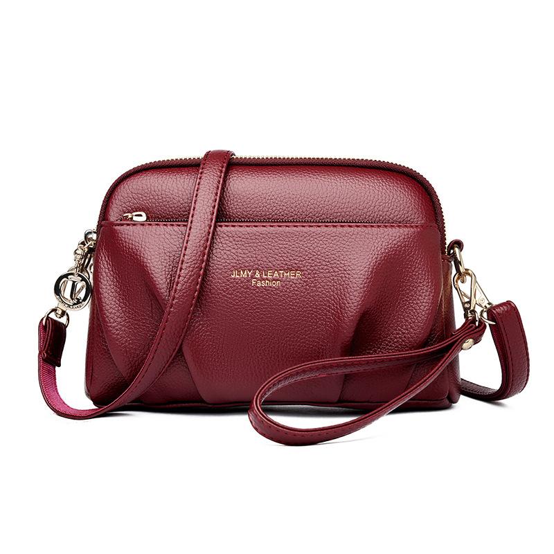 

Small Square-shaped, Niche-designed Mobile Phone Bag for Commuting, Cross-body Bag червоний