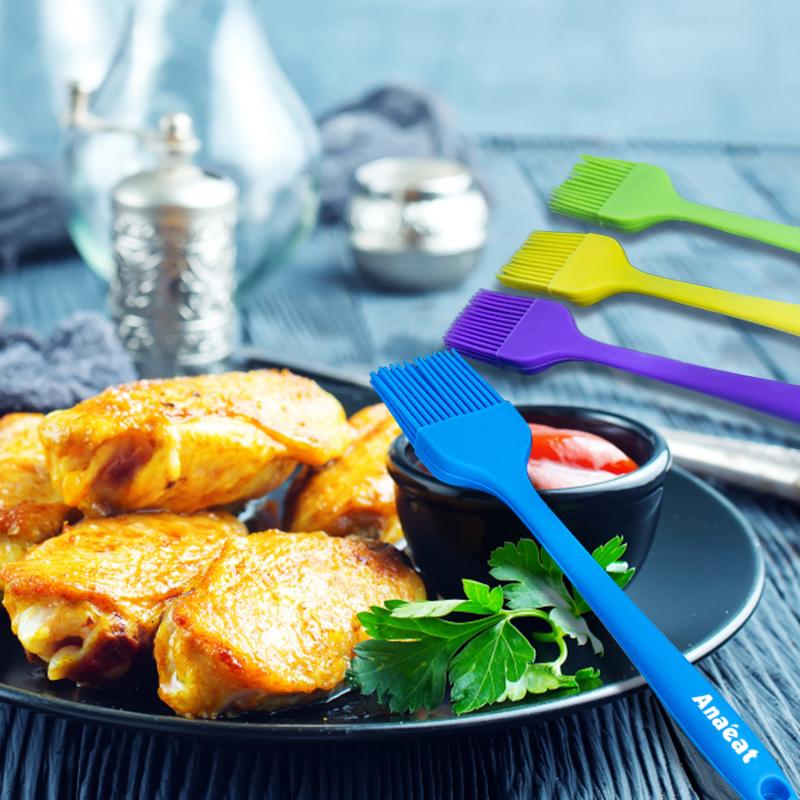 Silicone Oiler with Brush, Seasoning Seasoning Sauce Brush with Scale Oil Bottle, BBQ Kitchenware Gadgets, Grilling Frying Tools