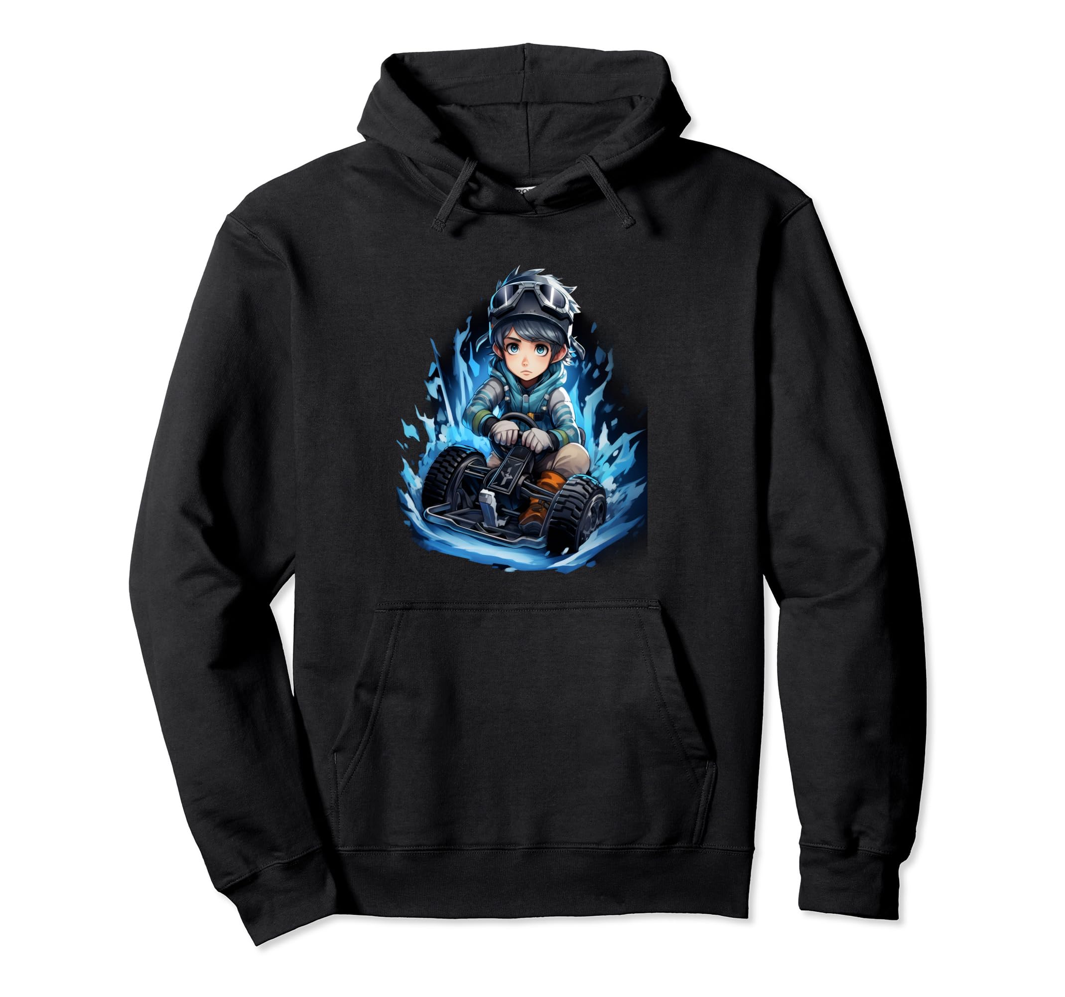 

Ice Kart Racing Anime Ice Kart Racer Winter Car Race Hoodie