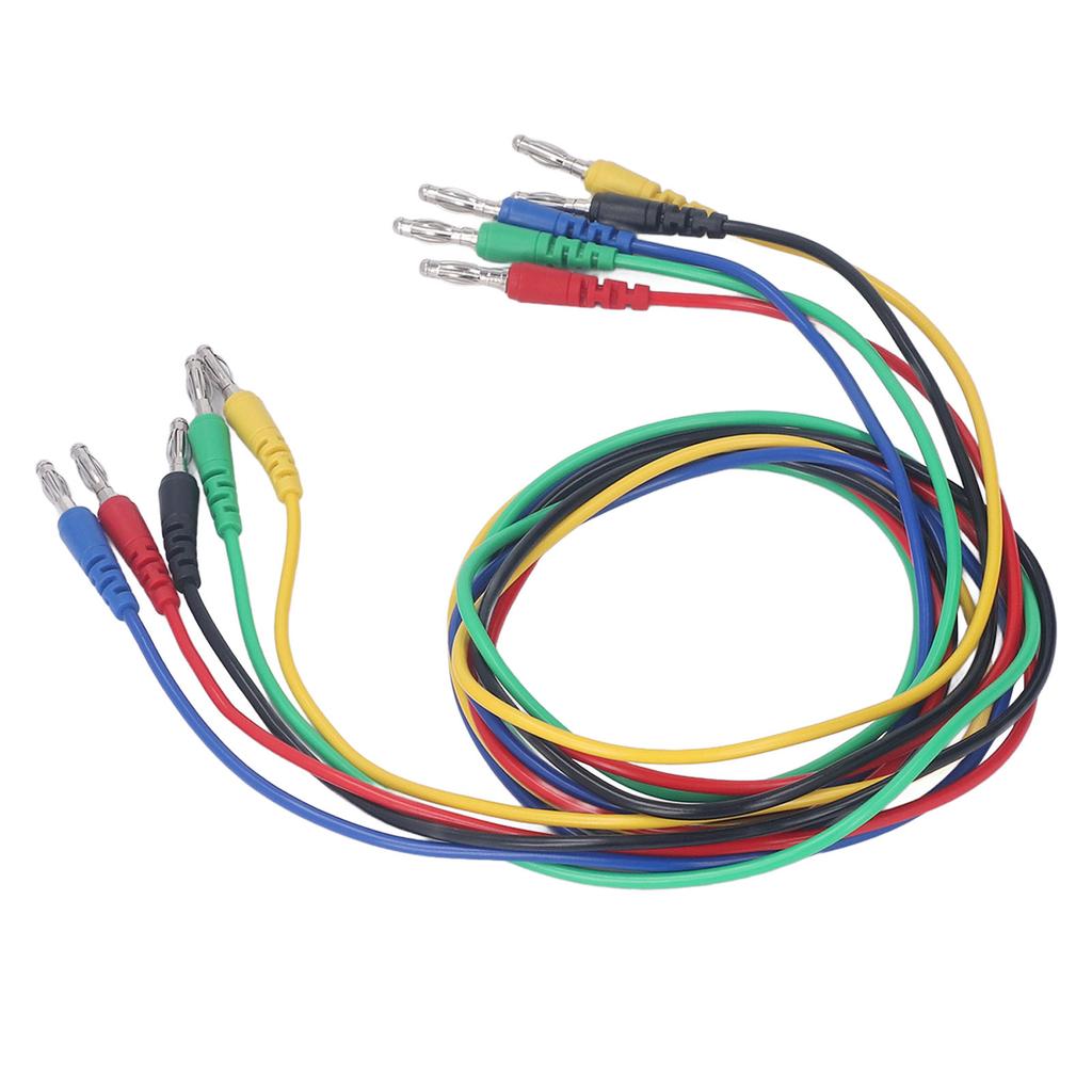 Magnetic Test S Kit Soft Flexible 5 Colour 4mm Banana Plug Test S Jumper Test Wire Set with