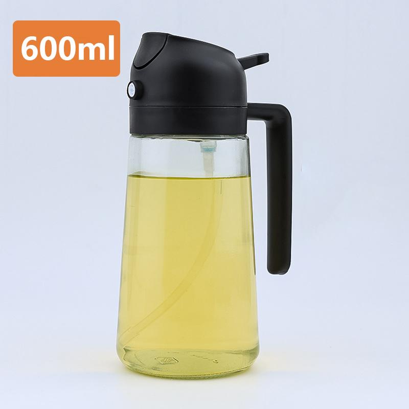 Olive Oil Sprayer for Cooking 2 in 1 Olive Oil Dispenser for Kitchen Gadgets Food-grade Oil Mister for Air Fryer Salad Frying