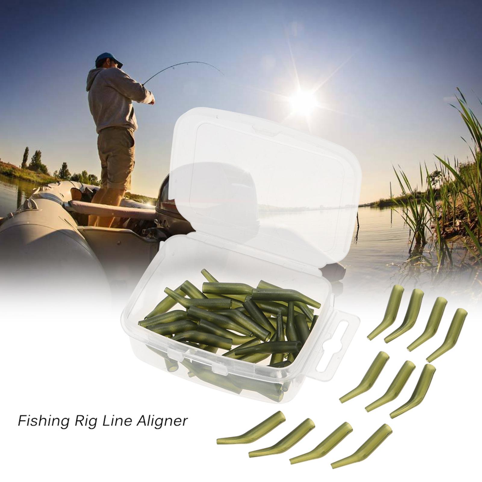 

50Pcs Lot Carp Fishing Hook Sleeve Hair Rig Line Aligner Sleeves Soft Anti Tangle Fishing Tackle Aligner Carp Fishing L