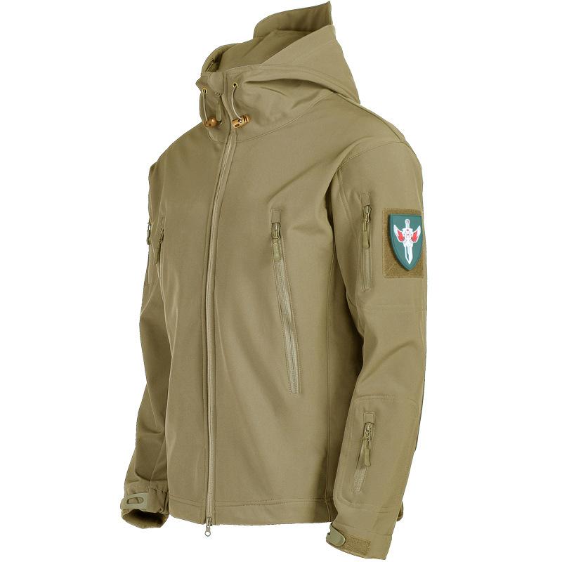 Soft Shell Jacket Men's Outdoor Jacket Windbreaker Cold-proof Jacket