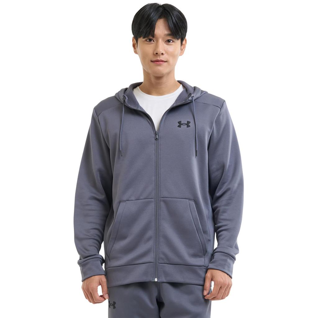 Under Armour UA Armour Fleece FZ Hoodie Castlerock Black MD /