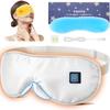 Máscara de Dormir para Olhos Aquecida Recarregável Zero Luz 3 Temperaturas Luz Automática Quente e Fria Ajustável Ideal para Negócios e Direção Máscara de Presente, Máscara,