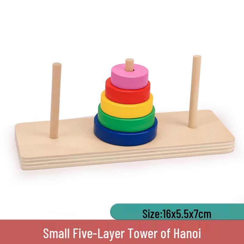 

Tower of Hanoi Competition Toy for Primary Students - 10, 8, 5, 16 Layer Options