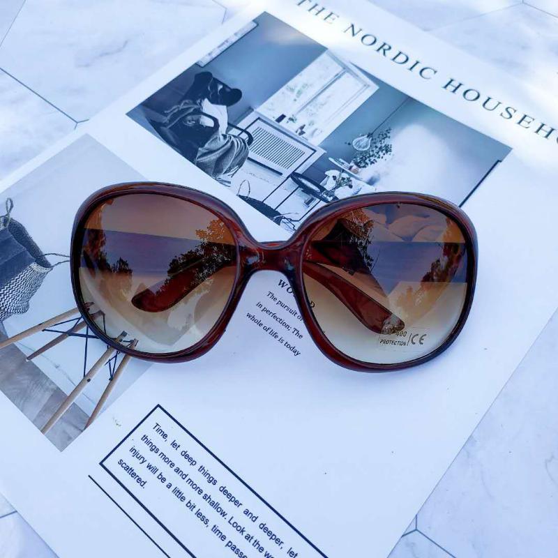 

New Large Frame Circular Shape Glasses Women Design Brand Fashion Sunglasses Outdoor Driving Lady Eyewear UV400 Eyeglasses 1PC