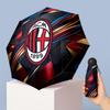 AC Milan Pattern Printed Mini 5 Folds 8 Ribs Compact Umbrella Windproof Waterproof Lightweight Portable Folding
