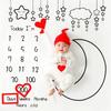 Meilenstein Foto Requisiten Hintergrund Decken Kinder Fotografie Requisiten Stoff Kalender Junge Mädchen Foto Zubehör