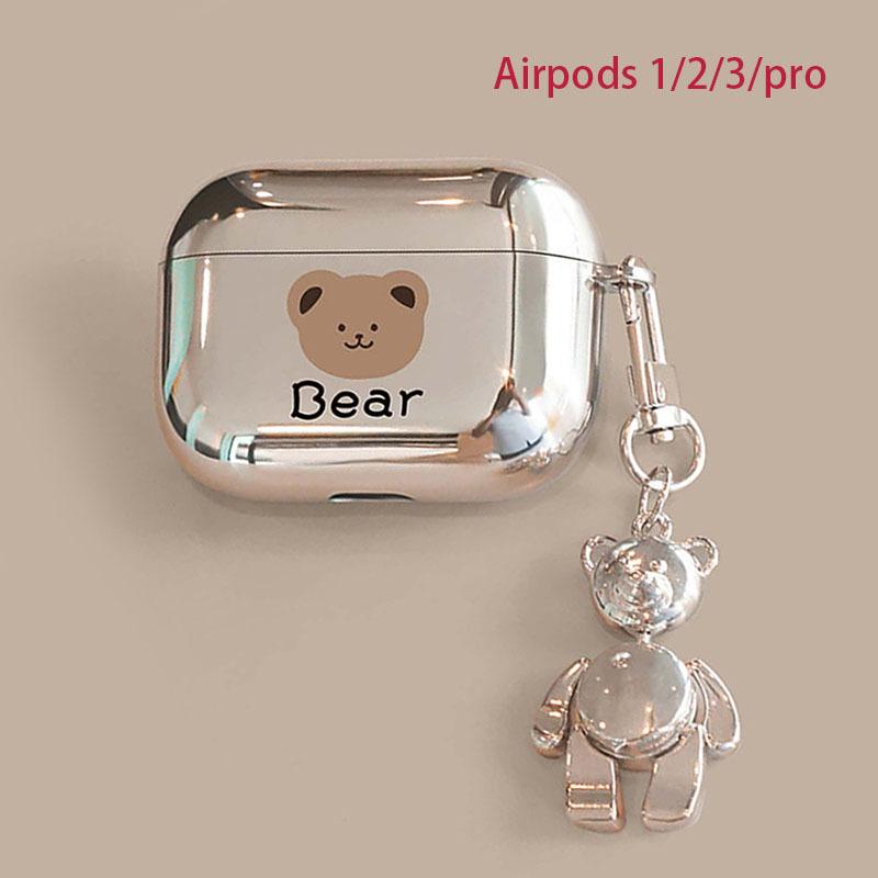 New bear electroplating AirPods 1/1/1 generation bluetooth headset protective case apple pro/pro1 protective case
