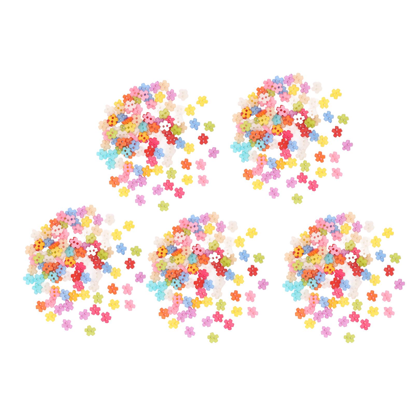 

500 шт. смешанных пуговиц из экологически чистых материалов, прочные конфетные цветные пуговицы для одежды