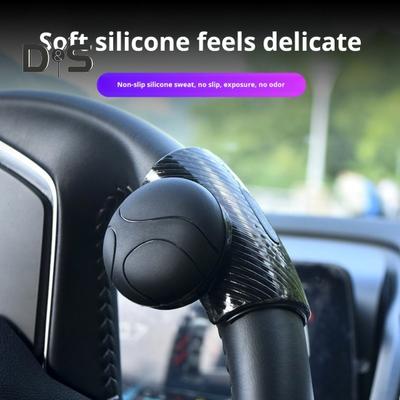 Auto-Lenkrad-Booster, Metalllager, rutschfester Silikongriff, 360-Grad-Drehung, Einhand-Assist-Fahrball, universeller Innenraum
