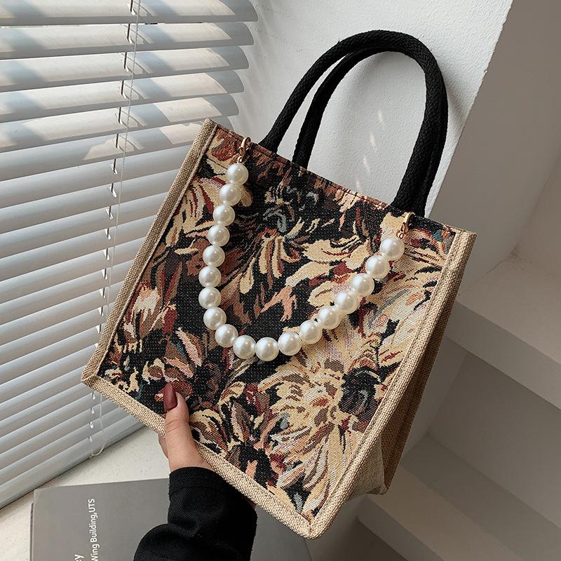 

Летняя сумка Большая вместимость Сумка-тоут Новая Ins Поездки Портативная сумка для мамы Модная Одноплечевая Сумка