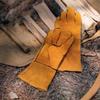 Long Sleeve Work Heat Resistant Fire Gloves Oven Mitts for BBQ Fireplaces Stove