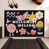 Internet Celebrity Millennium Style Home Silk Ring Floor Mat Can Be Cut Entrance Door Rubbing Land Mat Non-Slip Silk Ring Door Mat