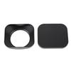 Camera Lens Hood Aluminium Alloy Accurate CNC Fine Processing Lens Hood Shade Protector with Cap Black 46mm / 1.81in