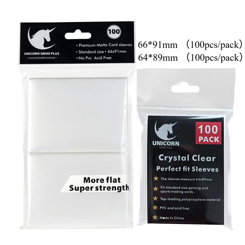 200 PEZZI Buste Standard per Carte da Gioco Carte Collezionabili Buste Doppia Strato Opache per Pokemon MTG Baseball Sport Card Gioco da Tavolo