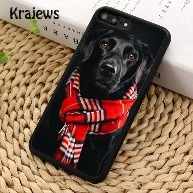 Krajews Lindo perro mascota labrador retriever Funda de teléfono suave para iPhone 14 5 6s 7 8 plus XR XS 11 12 13 pro max Samsung S21 S22ultra