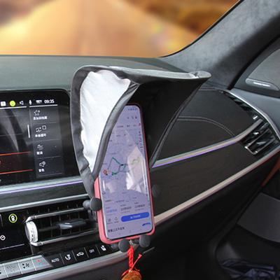 Mobile Phone Sunshade Rain Sun Protection for Phone Stand Silver-Plated Fabric Easy Install Phone Holder Umbrella UV Heat Shield
