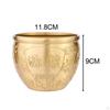 Brass Feng Shui Bowl Chinese Character for Home Office Decoration Housewarming Gift