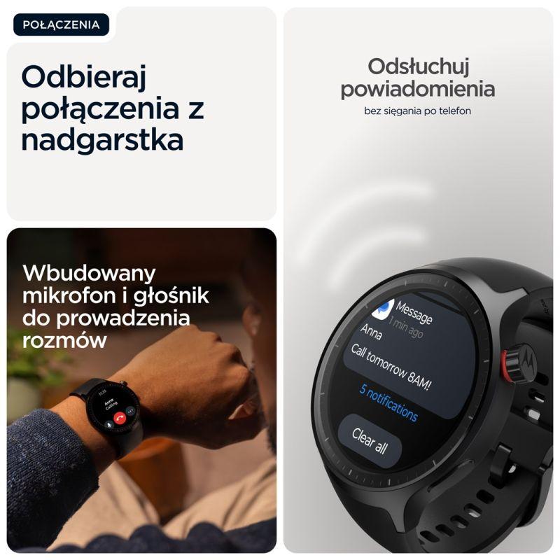 Motorola Moto Watch Smartwatch 1.43 OLED 47mm Black