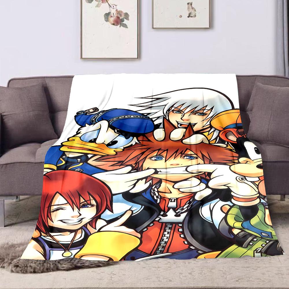 Anime Characters Group Hug Illustration Patterned flannel blanket perfect for the bedroom living room, sofa, or a little nap