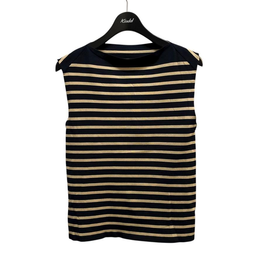 IENA SEATTLE Size Border Sleeveless 25-080-900-4690 Navy x Beige Size: No size notation