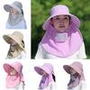 Moisture Wicking Ponytail Hat for Teens Adult Sunproof Holiday Hat with Face Cover Sun Hat Comfortable Cycling Hat