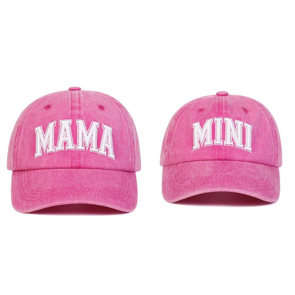 Washed Cotton MAMA MINI Embroidery Caps Vintage Baseball Cap Fashion Sport Visors Cap