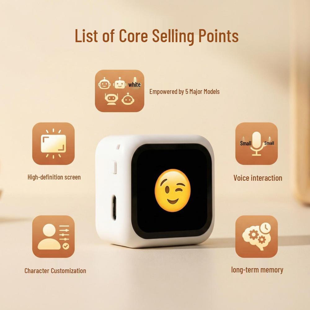 Xiao Zhi Smart AI Robot: Interactive Storytelling, Emotional Companion, Trendy Play Toy.
