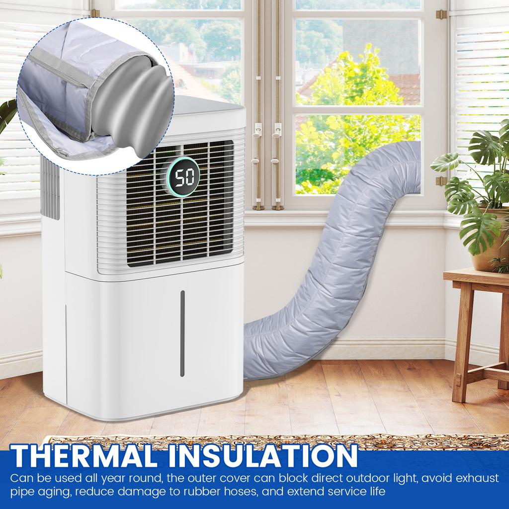 Portable Air Conditioner Hose Cover Universal AC Exhaust Pipe Wrap Protection Waterproof Dustproof Heat Insulation Cover