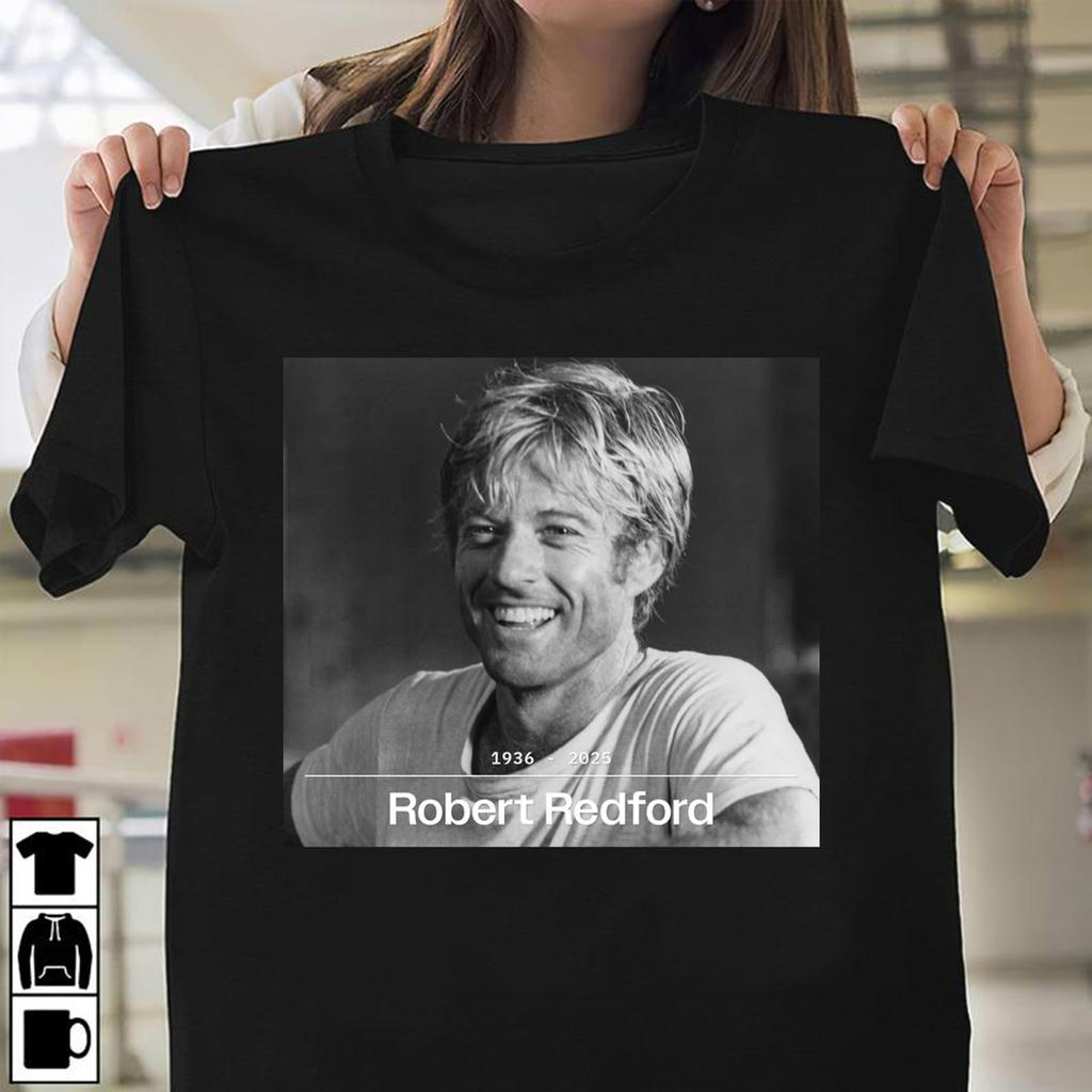 Robert Redford Shirt Zwart S5xl Nieuw T-shirt