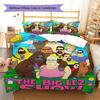 The Big Lez Show Forest Scene 3 Pieces Bedding Set, Cartoon Character Duvet Cover & Pillowcases