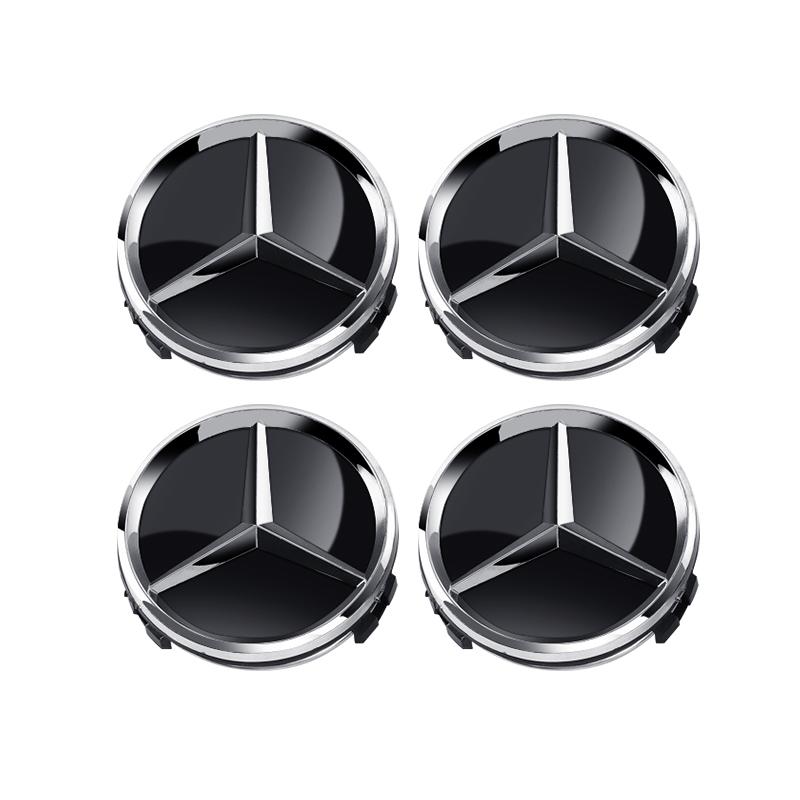 ABS4pcs 60mm Car Wheel Hub Cap Emblem Badge Mercedes Benz C180 E300 GLC W163 W166 W167 W204 W205 W212 W213 X253 W117 W176 W164
