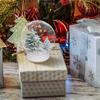 10pcs DIY Snow Globe Water Globe Christmas Plastic Snow Water Globe Kit for Diy Craft Christmas Ball Making Supplies Party Decor